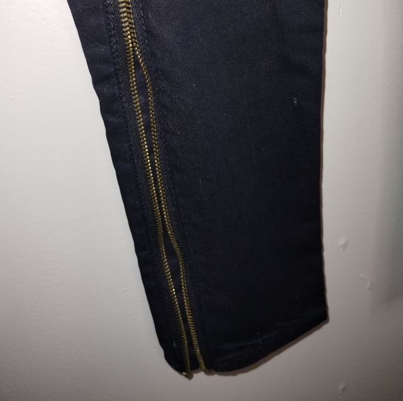 Rag & Bone Black Zipper Leg Skinny Jeans 24 - Picture 4 of 8